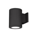 WAC Lighting Tube Architectural 9 Inch Tall LED Outdoor Wall Light - DS-WS06-F930S-BK