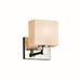 Justice Design Group Fusion 7 Inch Wall Sconce - FSN-8427-55-OPAL-DBRZ-LED1-700