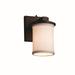 Justice Design Group Textile 8 Inch Wall Sconce - FAB-8771-10-WHTE-DBRZ-LED1-700