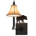 Meyda Lighting Black Bear Wall Swing Lamp - 81467