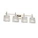 Justice Design Group Veneto Luce 33 Inch 4 Light Bath Vanity Light - GLA-8414-30-LACE-NCKL-LED4-2800