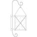 Arroyo Craftsman Nottingham 25 Inch Tall 1 Light Outdoor Wall Light - NOB-8OF-AC