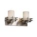 Justice Design Group Limoges 16 Inch 2 Light Bath Vanity Light - POR-8172-10-WAVE-NCKL