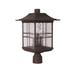 Craftmade Dorset 18 Inch Tall 3 Light Outdoor Post Lamp - Z7825-ABZ