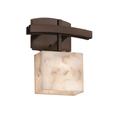 Justice Design Group Alabaster Rocks! 10 Inch Wall Sconce - ALR-8597-55-DBRZ-LED1-700