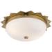 Visual Comfort Signature Collection Alexa Hampton Rachel 13 Inch 2 Light Flush Mount - AH 4029NB-WG