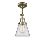 Innovations Lighting Bruno Marashlian Small Cone 6 Inch 1 Light Semi Flush Mount - 201F-AB-G62-LED