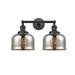 Innovations Lighting Bruno Marashlian Large Bell 18 Inch 2 Light LED Bath Vanity Light - 208-BK-G78-LED