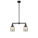 Innovations Lighting Bruno Marashlian Small Bell 21 Inch 2 Light LED Mini Chandelier - 209-BK-G58-LED