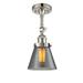 Innovations Lighting Bruno Marashlian Small Cone 6 Inch 1 Light Semi Flush Mount - 201F-PN-G63-LED