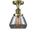 Innovations Lighting Bruno Marashlian Fulton 6 Inch 1 Light LED Semi Flush Mount - 517-1CH-AB-G173-LED