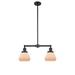 Innovations Lighting Bruno Marashlian Fulton 21 Inch 2 Light Mini Chandelier - 209-BK-G171