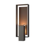 Hubbardton Forge Shadow Box 21 Inch Tall 2 Light Outdoor Wall Light - 302605-1022