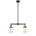 Innovations Lighting Bruno Marashlian Small Bell 21 Inch 2 Light LED Mini Chandelier - 209-BAB-G51-LED