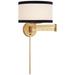 Visual Comfort Signature Collection kate spade new york Walker Wall Swing Lamp - KS 2075G-L/BL