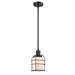 Innovations Lighting Bruno Marashlian Small Bell Cage 6 Inch LED Mini Pendant - 201S-BK-G51-CE-LED