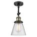 Innovations Lighting Bruno Marashlian Small Cone 6 Inch 1 Light Semi Flush Mount - 201F-BAB-G64-LED