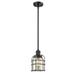 Innovations Lighting Bruno Marashlian Small Bell Cage 6 Inch LED Mini Pendant - 201S-BK-G58-CE-LED