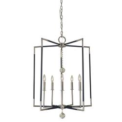 Framburg Felicity 24 Inch 5 Light LED Chandelier - 5042 PN/MBLACK