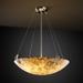 Justice Design Group Alabaster Rocks! 21 Inch Large Pendant - ALR-9621-35-NCKL-LED3-3000