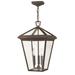 Hinkley Lighting Alford Place 19 Inch Tall 3 Light Outdoor Hanging Lantern - 2562OZ