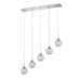 Kendal Lighting Solaro 34 Inch 5 Light Linear Suspension Light - PF40-5LBR-CH