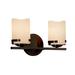 Justice Design Group Candlearia 13 Inch 2 Light Bath Vanity Light - CNDL-8452-14-CREM-NCKL