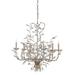 Currey and Company Crystal Bud 28 Inch 6 Light Chandelier - 9973