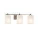 Justice Design Group Fusion 24 Inch 3 Light Bath Vanity Light - FSN-8443-10-OPAL-NCKL