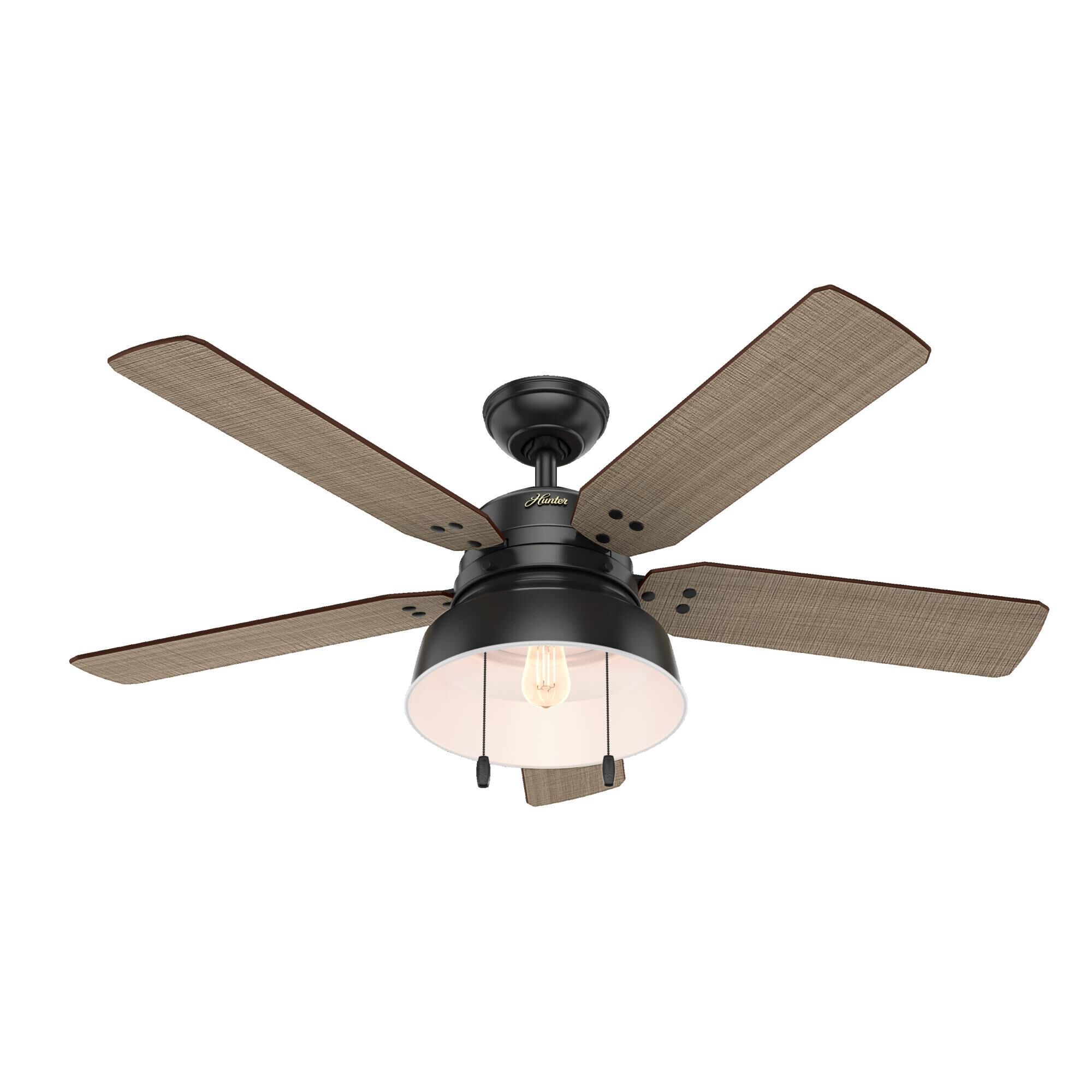 Hunter Fan Mill Valley 52 Inch Ceiling Fan with Light Kit - 59307