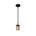 Justice Design Group Fusion 4 Inch Mini Pendant - FSN-8455-10-SEED-DBRZ