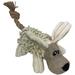 Corduroy Natural Grunter Plush Dog Toy, Small, Gray