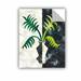 Bay Isle Home™ Pretty Palms IV Removable Wall Decal Vinyl in Black | 48" H x 36" W x 0.1" D | Wayfair 10B906C8F0764E54857D4C894D026604