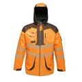 Regatta TRA340SM7BV Tactical Hi-Vis Parka Jacket, Size Small, Orange/Grey