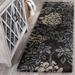 Brown/Gray 27 x 1.2 in Area Rug - Winston Porter Chanhassen Floral Dark Brown/Gray/Beige Area Rug Polypropylene | 27 W x 1.2 D in | Wayfair