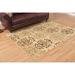 Brown/White 23 x 0.31 in Area Rug - Astoria Grand Rosanna Damask Ivory/Brown/Tan Area Rug Polypropylene/Jute & Sisal | 23 W x 0.31 D in | Wayfair