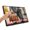 Viewsonic TD2230 54,6 cm (22 Zoll) Touch Monitor (Full-HD, IPS-Panel, HDMI, DP, USB 3.0 Hub, 4 Jahre Austauschservice) Schwarz