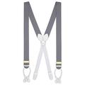 Albert Thurston Traditional Boxcloth Braces/Suspenders with handsewn Goatskin Ends