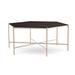 Joe Ruggiero Collection Athena Coffee Table Metal in Gray | 18 H x 43.38 W x 43.38 D in | Wayfair JR001-31-Oak-B