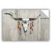 Union Rustic Longhorn on Wood Removable Wall Decal Vinyl in Brown/Gray/Orange | 16 H x 24 W in | Wayfair C2BEC035C1A04B3DAE040996A7526CF5