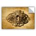 Fleur De Lis Living Vintage Keyhole Removable Wall Decal Vinyl in Brown | 8 H x 12 W in | Wayfair AC1672B780E646449C683A5EEA56F7D2