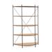 Joe Ruggiero Collection Baldwin 67" H x 55.44" W Etagere Bookcase Wood in Gray/Black | 67 H x 55.44 W x 17.5 D in | Wayfair JR005-73-Maple-CC