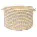 Winston Porter Hawkins Braided Basket Fabric in Yellow | 10 H x 14 W x 14 D in | Wayfair 96B3D2E1A5F74F02B77B6E723422140B