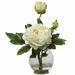 Ophelia & Co. Peonies Centerpiece in Vase Polyester/Plastic | 13.5 H x 11 W x 8 D in | Wayfair 124386A83D8F4B109D21BC852D5CCF5D