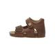 Falcotto BEA-Sandalen aus Leder mit Schnalle und Klettverschluss, braun 23