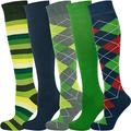 Mysocks Unisex Knee High Polka Dot Socks 5 Pairs Multi Design 750 4-7