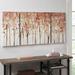 Autumn Forest Printed Canvas w/ 50% Knife Pallet Embellishment 3 Piece Set - Madison Park MP95C-0207