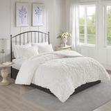 Viola King/Cal King 3 Piece Tufted Cotton Chenille Damask Comforter Set - Madison Park MP10-6016