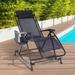 Arlmont & Co. Outdoor Lexi Rocking Metal Chair in Black | 37.5 H x 52.25 W x 26.5 D in | Wayfair 3BD9FC44A8E545D6BEDD46EEAA15F938