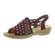 Rieker 658B2 Women Strappy Sandals,Summer Shoes,Summer Comfortable,wine/35,41 EU / 7.5 UK